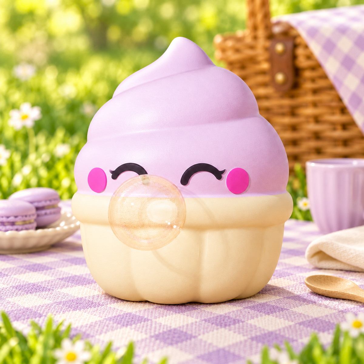Bubble-Blowing Ice Cream Squishy — product image