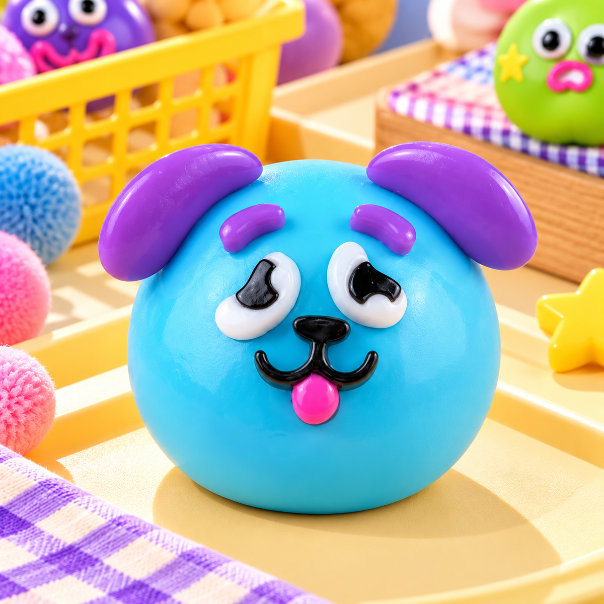 Playful Face-Changing Dog Ball