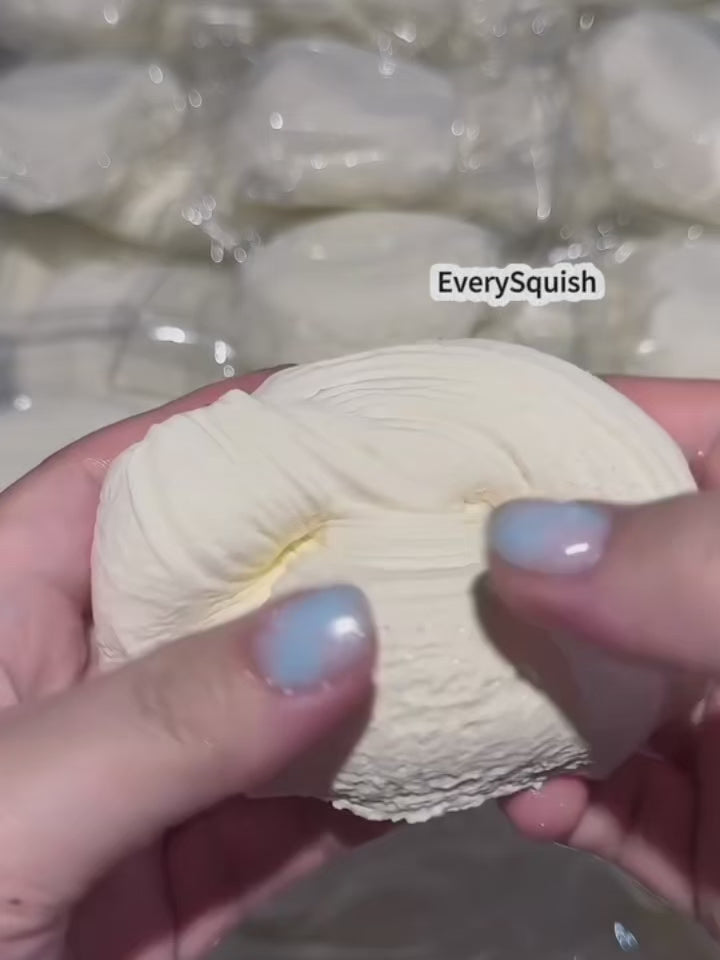 White Soft Tear-Apart Bread Squeeze Toy